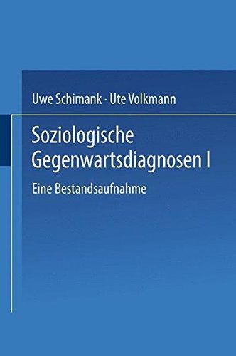 Couverture : Soziologische Gegenwartsdiagnosen 1.