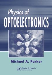 Couverture : Physics of optoelectronics