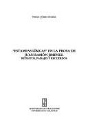 Couverture : "Estampas líricas" en la prosa de Juan Ramón Jiménez