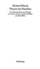 Couverture : Theorie des Handelns