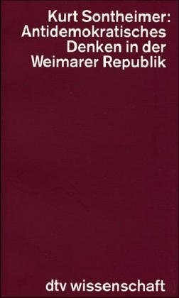 Couverture : Antidemokratisches Denken in der Weimarer Republik