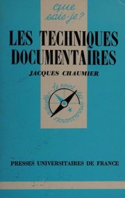 Couverture : Les techniques documentaires