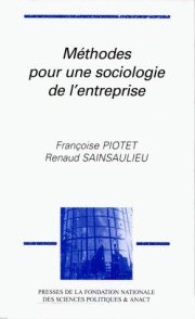 Couverture : Méthodes pour une sociologie de l'entreprise