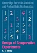 Couverture : Design of Comparative Experiments (Cambridge Series in Statistical and Probabilistic Mathematics)
