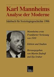 Couverture : Karl Mannheims Analyse der Moderne