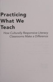 Couverture : Practicing what we teach