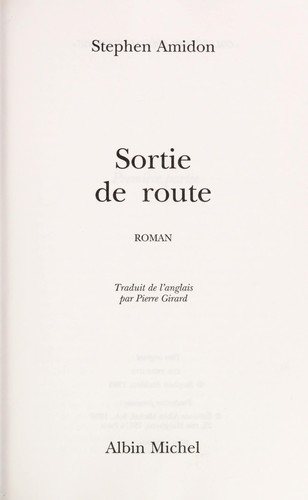 Couverture : Sortie de route