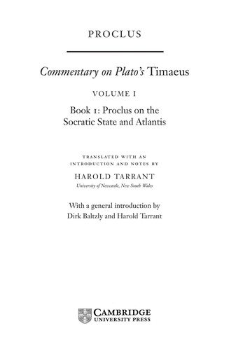 Couverture : Proclus
