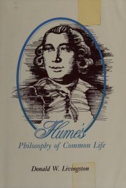 Couverture : Hume's philosophy of common life