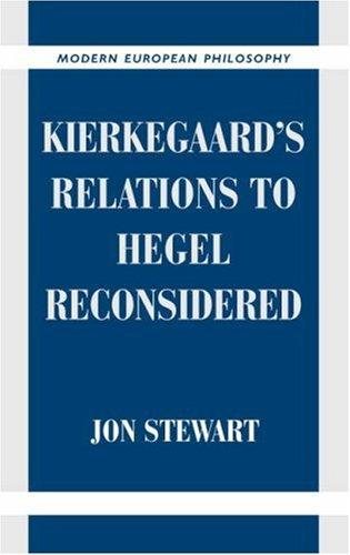Couverture : Kierkegaard's Relations to Hegel Reconsidered