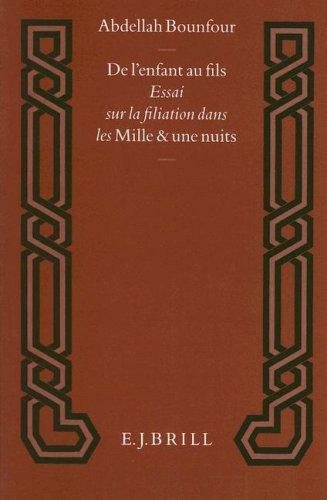 Couverture : De l'enfant au fils