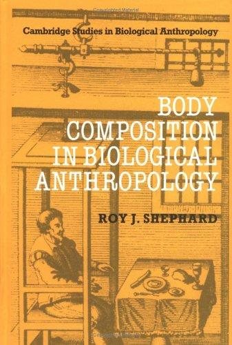 Couverture : Body composition in biological anthropology