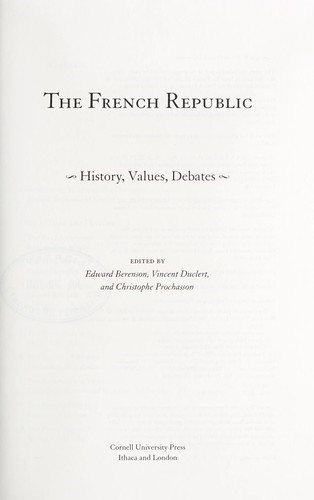 Couverture : The French Republic