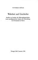 Couverture : Wahrheit und Geschichte