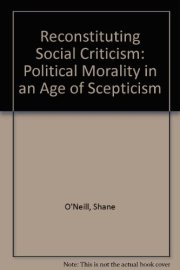 Couverture : Reconstituting Social Criticism
