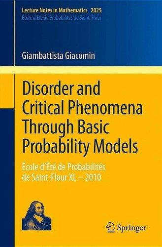 Couverture : Disorder and critical phenomena through basic probability models