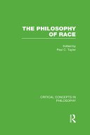 Couverture : The Philosophy of Race