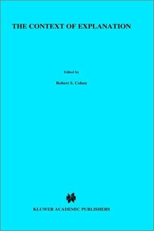 Couverture : The Context of Explanation