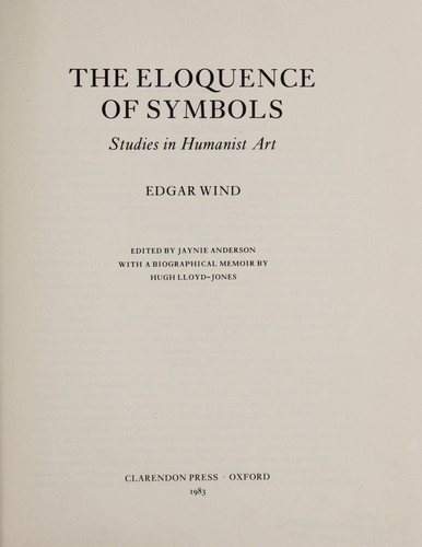 Couverture : The eloquence of symbols