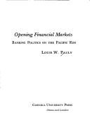 Couverture : Opening financial markets