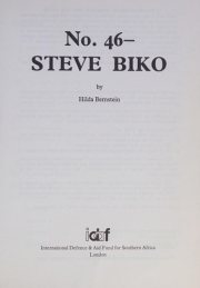 Couverture : No. 46- Steve Biko