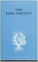 Couverture : The Sane Society