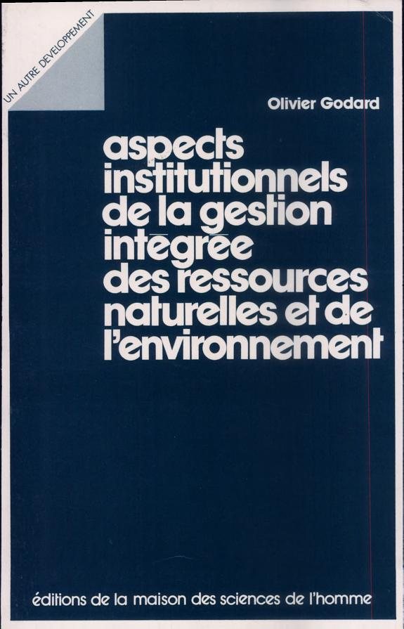 Couverture : Aspects institutionnels de la gestion intégrée des ressources naturelles et de l'environnement