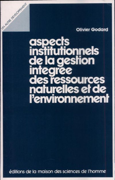 Couverture : Aspects institutionnels de la gestion intégrée des ressources naturelles et de l'environnement