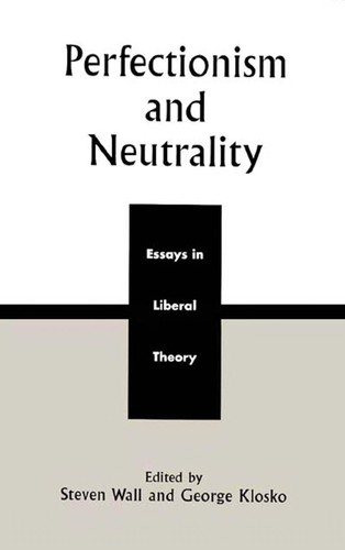 Couverture : Perfectionism and Neutrality