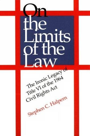 Couverture : On the limits of the law