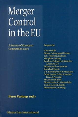 Couverture : Merger control in the EU
