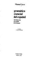 Couverture : Gramática esencial del español