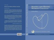 Couverture : Maxima and minima without calculus