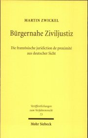 Couverture : Bürgernahe Ziviljustiz