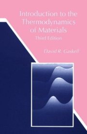 Couverture : Introduction to the thermodynamics of materials