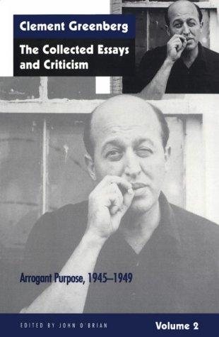Couverture : Clement Greenberg