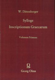 Couverture : Sylloge inscriptionum graecarum