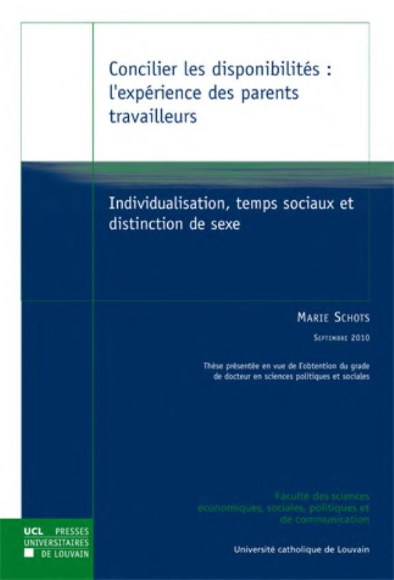 Couverture : Concilier les disponibilités
