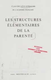 Couverture : Les structures élémentaires de la parenté.