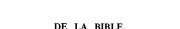 Couverture : De la Bible à François Villon