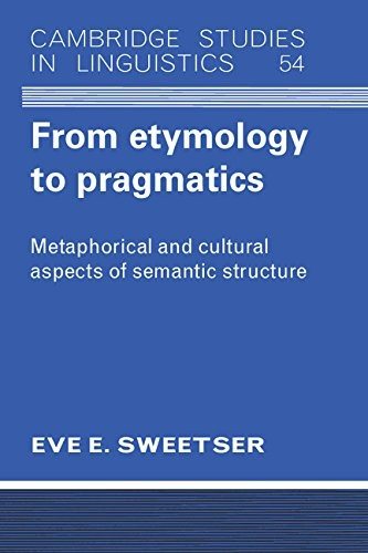 Couverture : From etymology to pragmatics