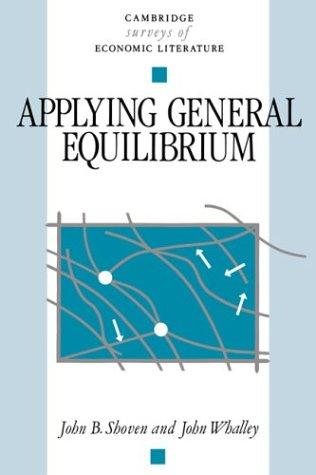 Couverture : Applying general equilibrium