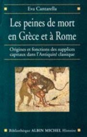 Couverture : Les Peines de mort en Grèce et à Rome 