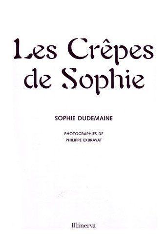 Couverture : Les Crêpes de Sophie