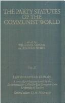 Couverture : The Party statutes of the Communist world