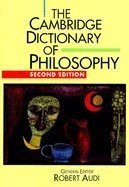 Couverture : The Cambridge Dictionary of Philosophy