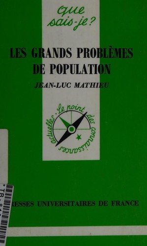 Couverture : Les grands problèmes de population