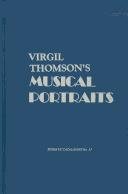 Couverture : Virgil Thomson's musical portraits