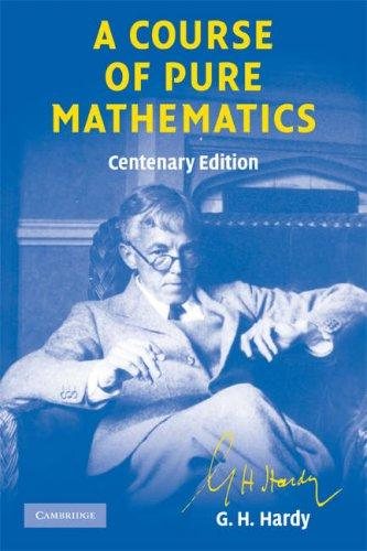 Couverture : A Course of Pure Mathematics