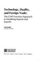 Couverture : Technology, duality, and foreign trade